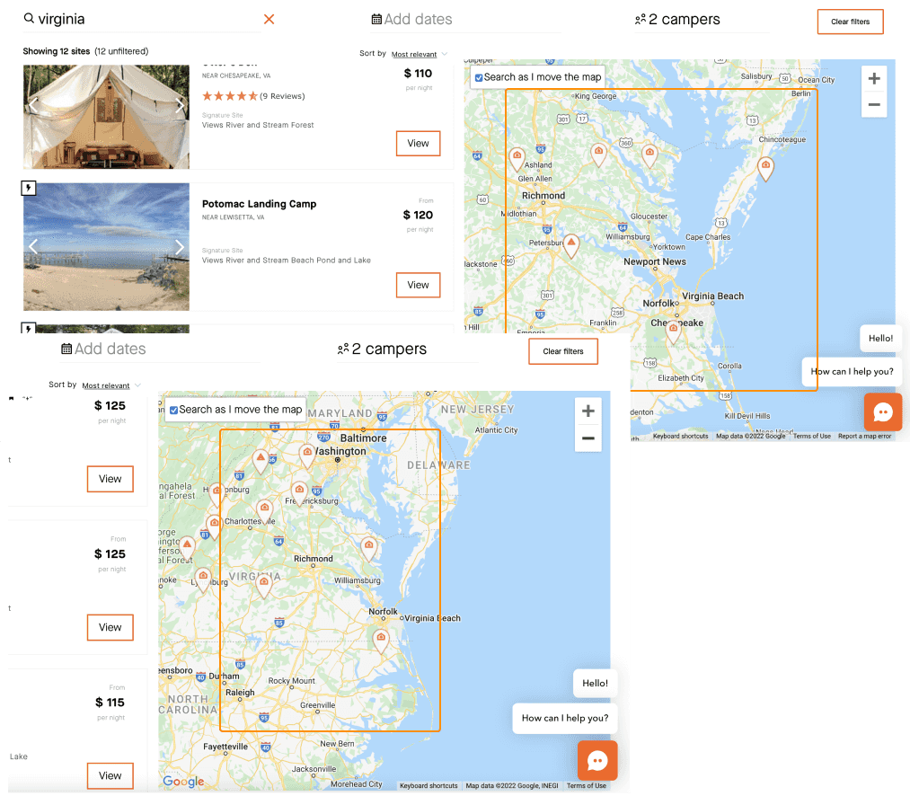 Ambiguous results on zooming the map 